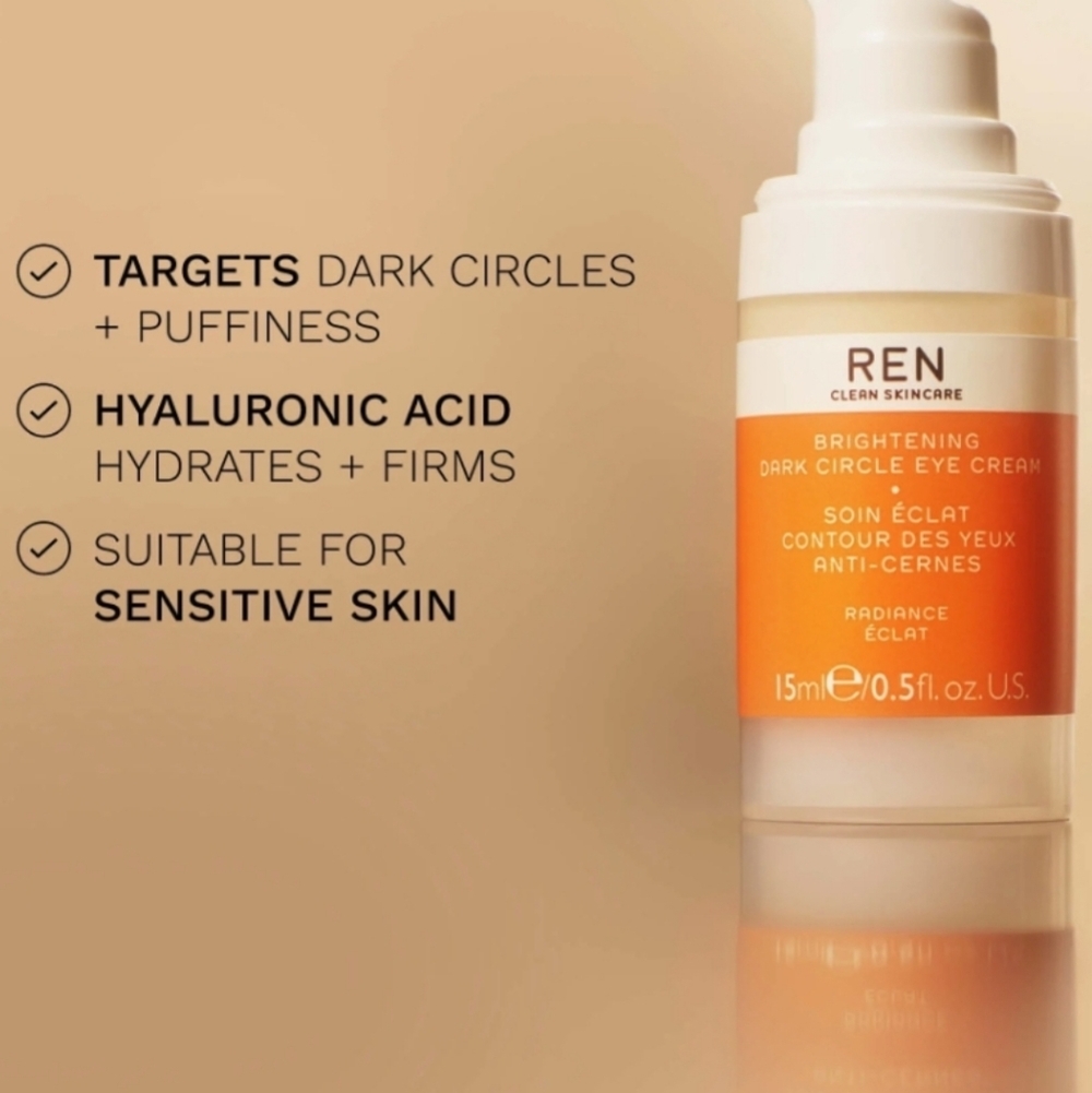 CLEARANCE! Ren Clean Skincare Brightening Dark Circle Eye Cream, NIB - Picture 3 of 6
